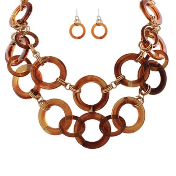 Acrylic Rings Necklace - Picture 3 of 3